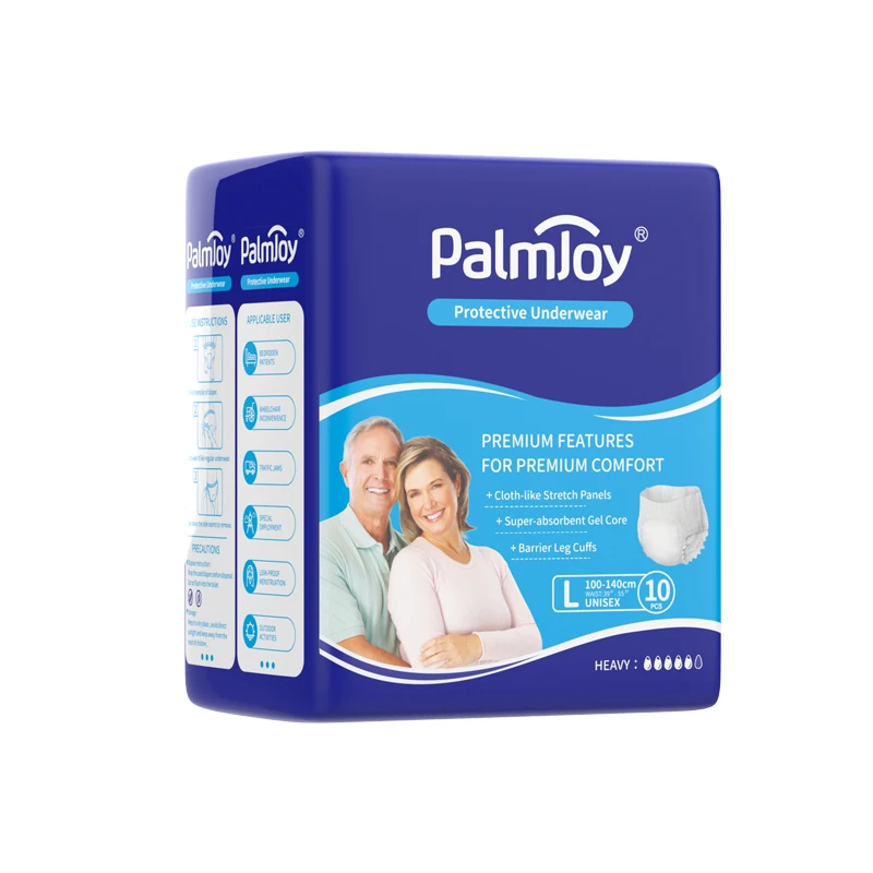 Free Sample Unisex Ultra Thin Adult Incontinence Diapers High Absorption Quick Dry Breathable Disposable Adult Pull Up Pants