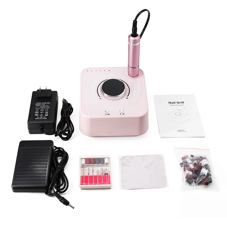 40000RPM Electric Nail Drill Machine Plug in Manicure Nails Art Tool