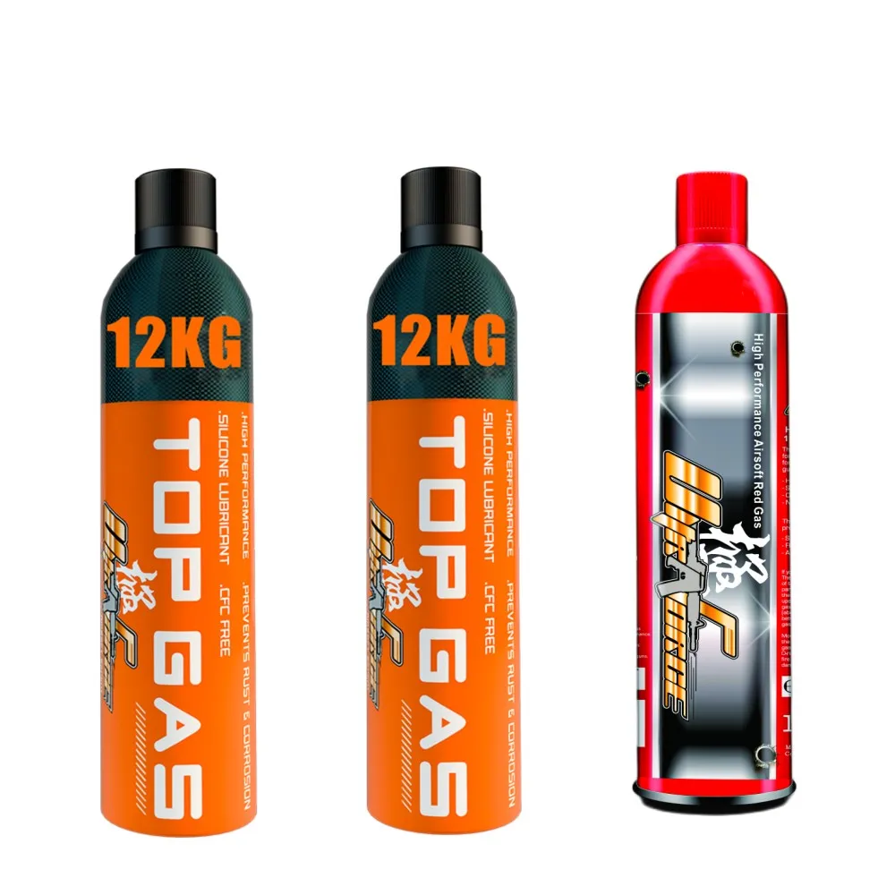 OEM ULTRAFORCE RED GAS BLACK GAS Perfect for Air soft Pistols 600ml GBB AEG PBB Paint Ball Air-soft PCP HPA Propane