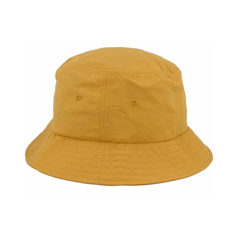 Fashion Dust Yellow Water Repellent Bucket Hats Custom Embroidered Logo Blank Summer Nylon Waterproof Fisherman Hat For Ladies
