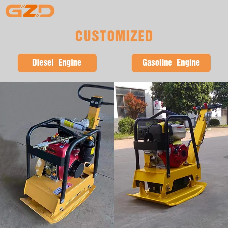 Factory Customized Diesel Compactor Plate Machine Construction Diesel Gasoline Plate Compactor