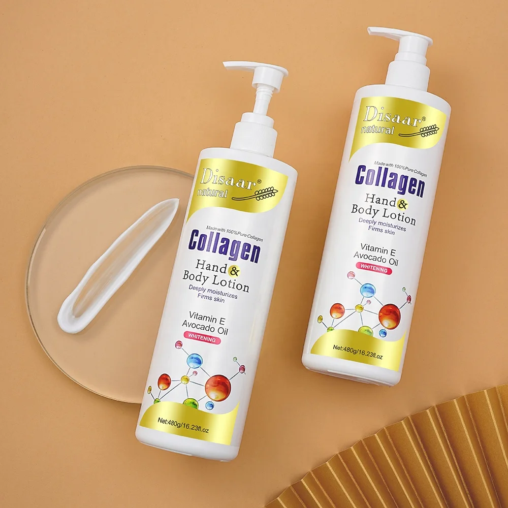 Увлажняющий отбеливающий лосьон для тела Disaar Beauty 100% коллагеновый Осветляющий крем темной кожи и сухой