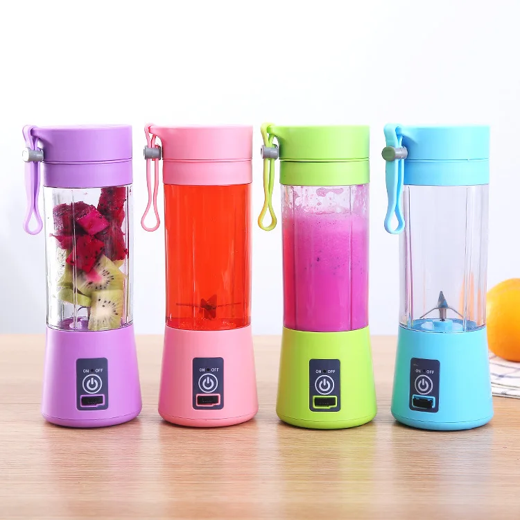 Electric Portable Juicer Blender 380ml Electric Fruit Juicer USB Charging Lemon Orange Fruit Juicer Smoothie Blender Machine