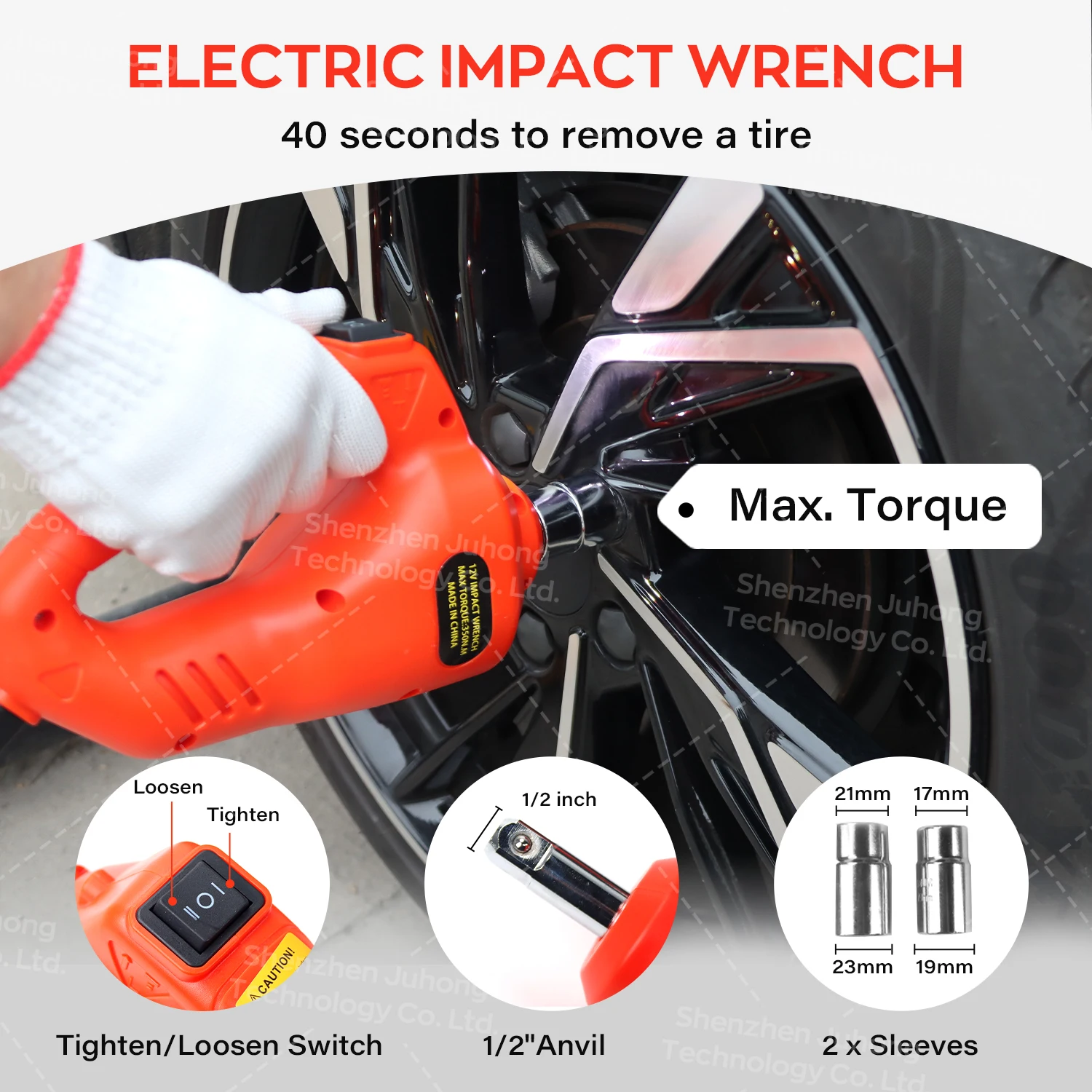 Electric Car Jack 5 Ton 12v Kit Hydraulic Car Jack Emergency Repair Tools Car Accessories