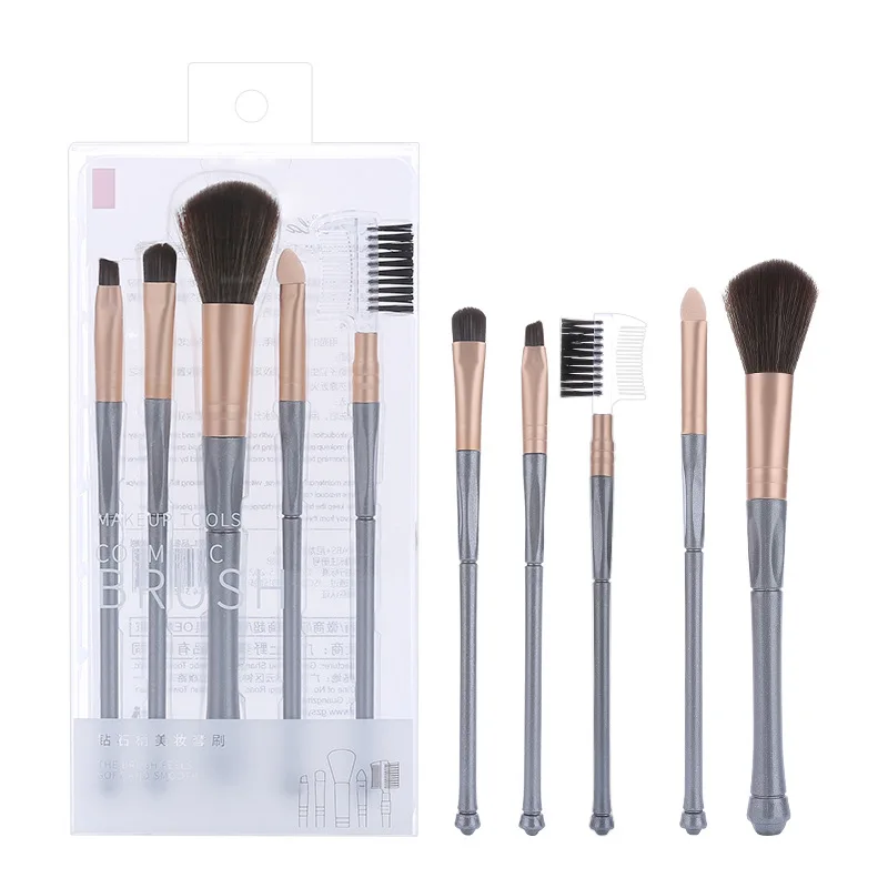 FENGRUN Professional Makeup Brush 5 pcs Nylon Wool Sponge Diamond Handle Beauty Brushes Super Soft Makeup Set
