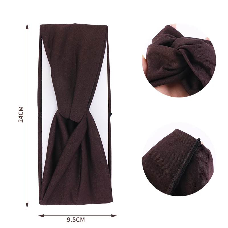 Wholesale Custom Logo Hair Accessories Yoga Elastic Hair Bands Workout Running Sport Non Slip Sweat Hair Wrap For Women