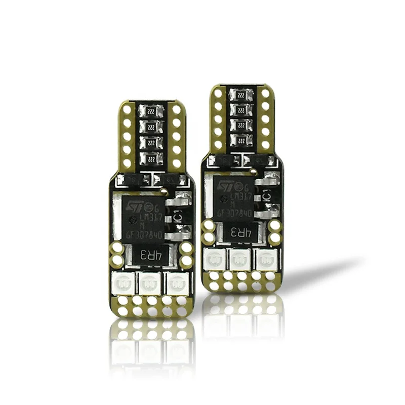  5 Вт 800Lm T10 LED Canbus без возникновения проблем c совместимостью с W5W автомобильный Поворотная сигнальная лампа Wedge Bulb 194 192 168 3030 светодиодов интерьер чтения