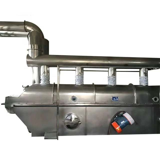 ZLG Series Factory Wholesale Fluid Machine Tea Leaf Slag Vibrating Fluidized Bed Industry Salt Dryer