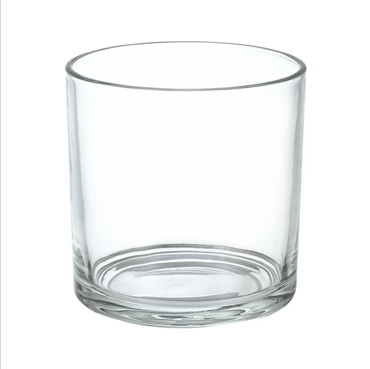 Different size Candle glass jars with Natural wooden lids bamboo lids