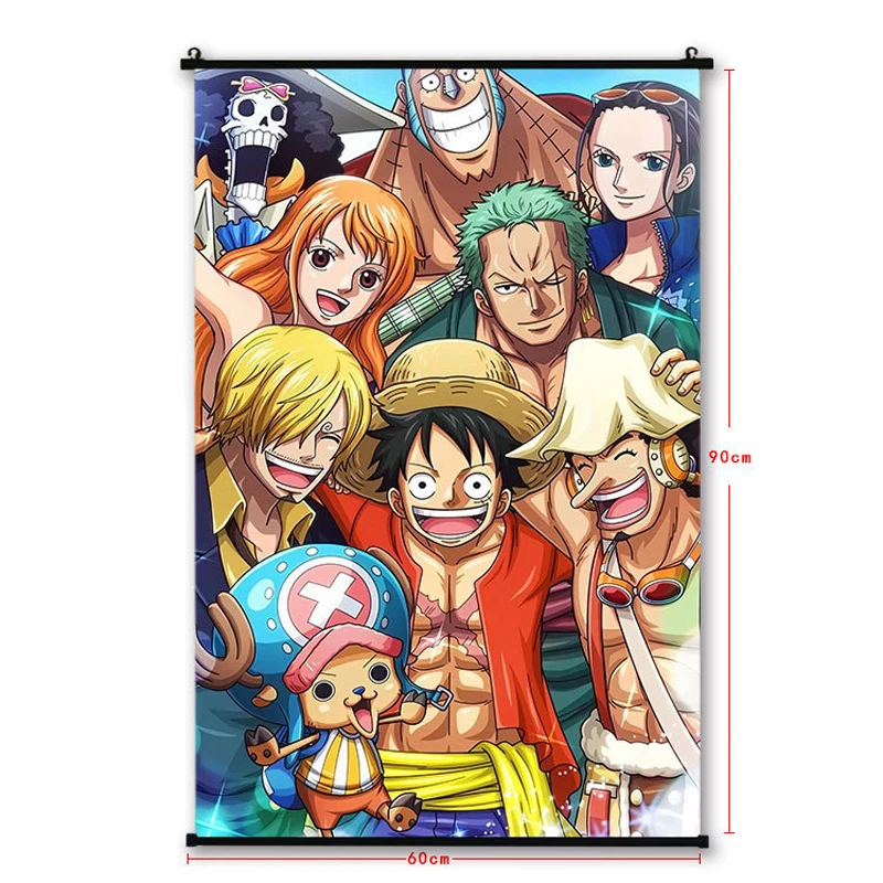 40 Styles animation peripheral hanging painting peripheral anime wall scroll Wallscroll Art Printed Luffy Pictures Anime figure
