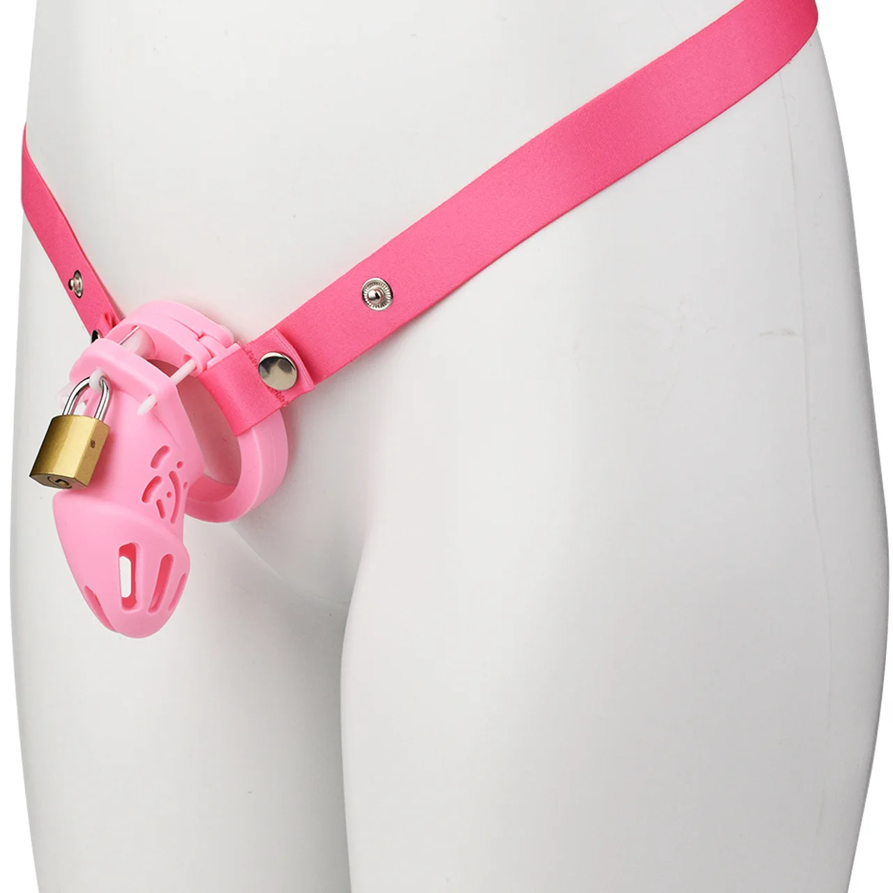 Soft silicone chastity lock penis color CB birdcage elastic auxiliary belt set length optional sex toys for men couple men