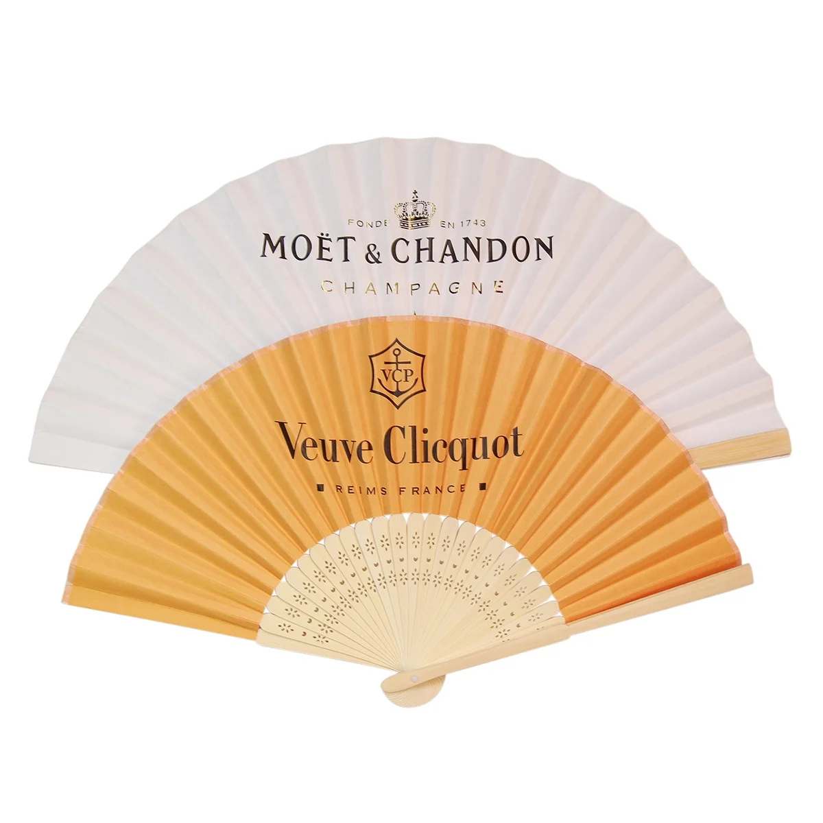 High Quality Portable Folding Wooden Hand Fan Bamboo Paper Fan