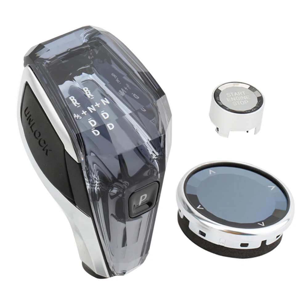 FOR BMW 5 series  G30 380 G31  2018 2021  modified crystal gear handle three piece gear shift knob