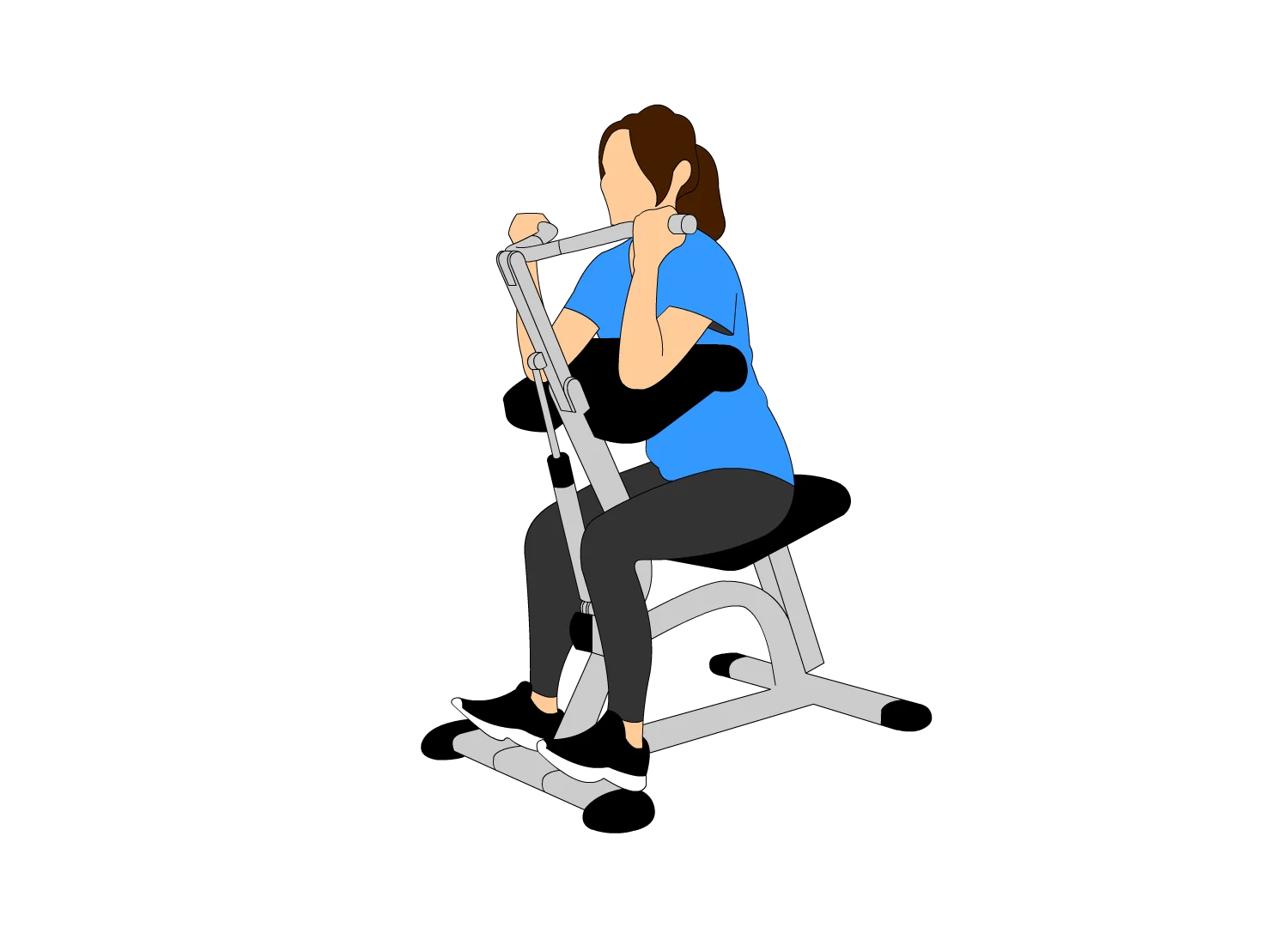 Bluetooth Manually Adjust 6 Level Hydraulic Resistance Biceps Arm Muscle Strength Training