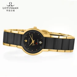 1893 couple watch fashion simple ceramic and steel strap watch exquisite and luxury design
