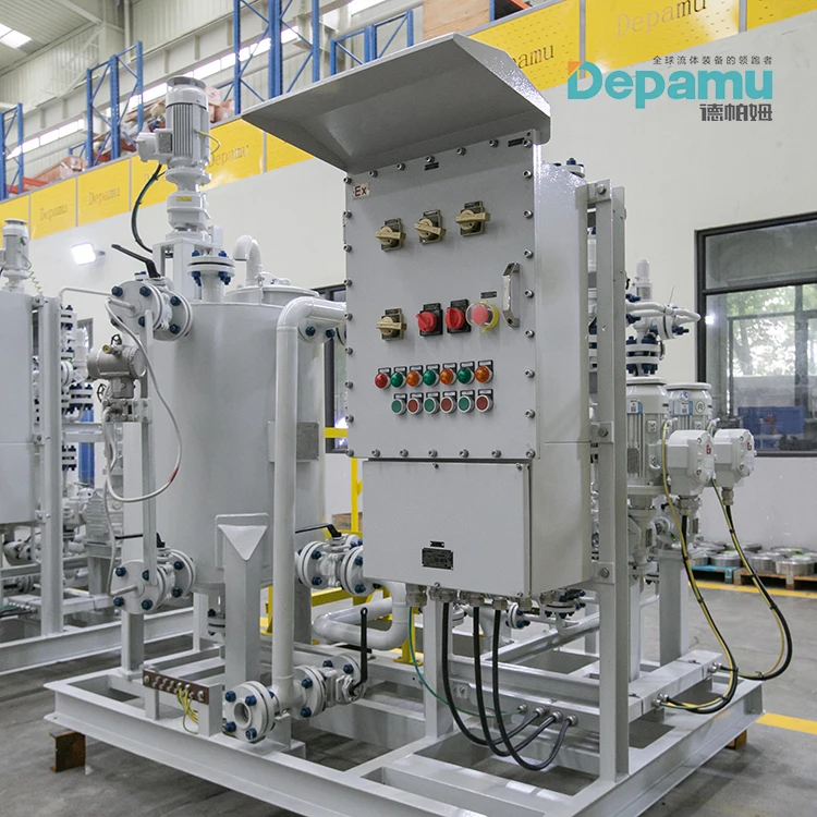 DEPAMU Chemical Dosing Skid DPJY-0.3X1-DPMSWAB10-14.5 with Two Metering Pump and a Tank for Petroleum and Petrochemical Industry