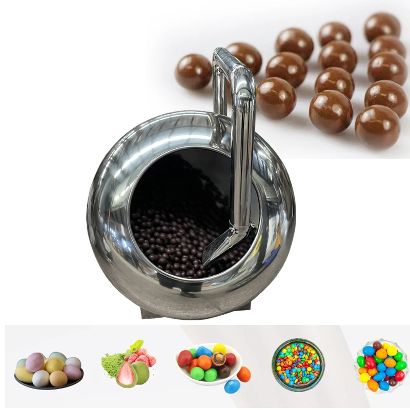 LST table top lab use chocolate sugar coating pan small gummy candy sugar coating and polishing machine