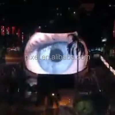 Transparent Led Screen Outdoor Mesh High Brightness Outdoor Led Mesh Screen For Sphere Lighting
