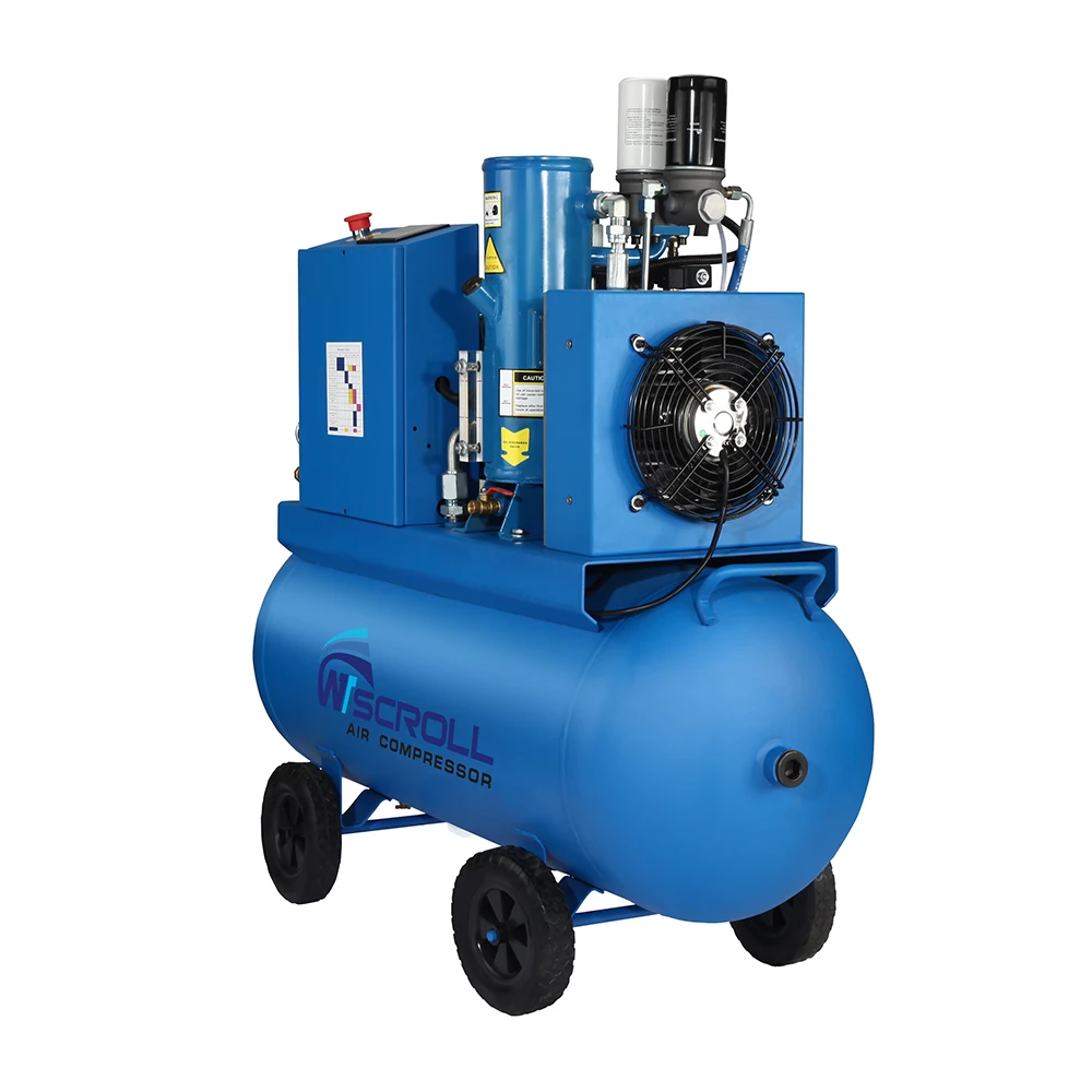 Best 16 bar 10hp low noise industrial scroll air compressor for sale