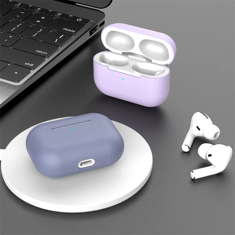 Candy Color Earphone Accessories Comfortable Wireless Liquid Silicone Anti-lost Case for Apple Protection Case For AirPods pro