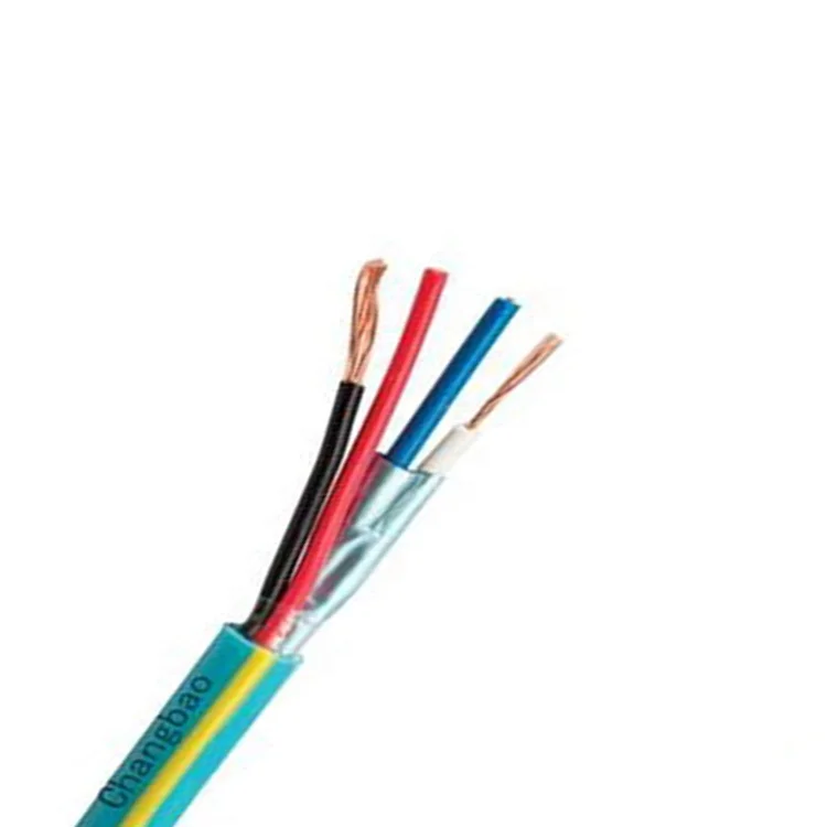 CHANGBAO 22AWG 2C BC Stranded Shielded Data Cable+18AWG 2C BC Stranded Power Cable Crestron Control Cables Crest-1 PVC and LSZH