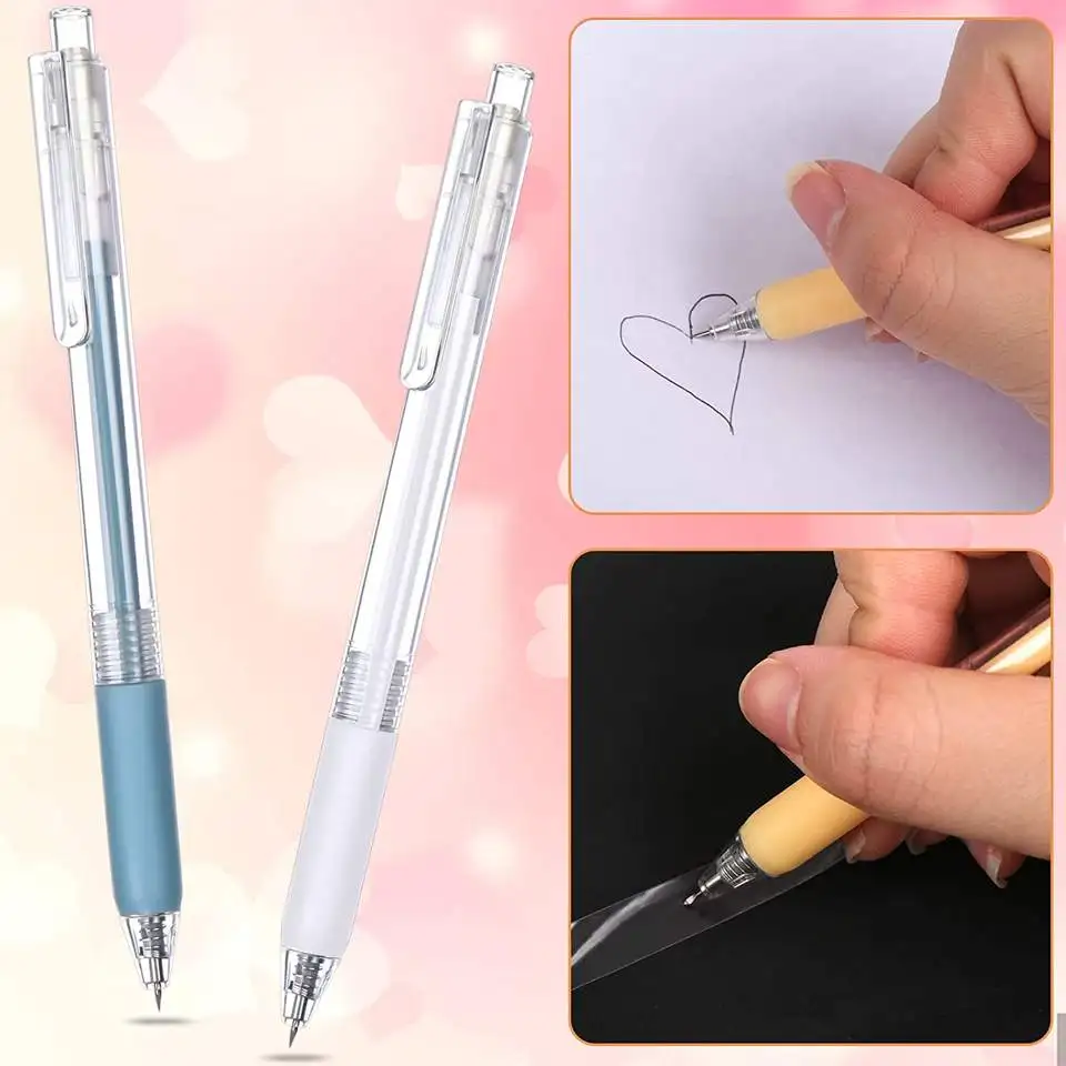 Bview Art  Retractable Knife Pen Knife Cut Scrapbooking Cutting Tool Paper Pen knife For School Supplies DIY Craft Supplies