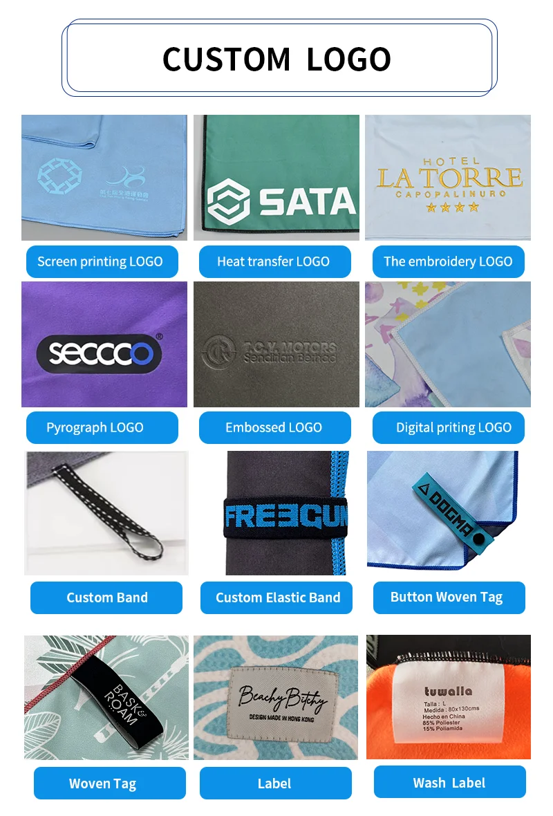 Soft Fast Dry Large Outdoor Microfibre Microfiber Travel Towel Swimming Gym Beach Towel Sports Towel