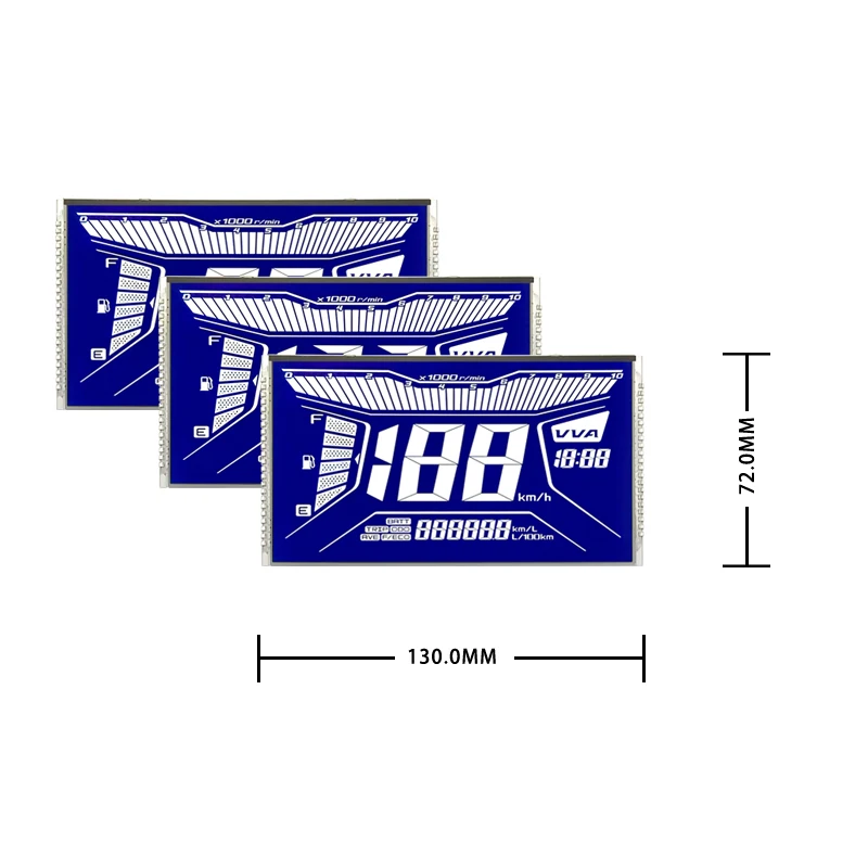 custom lcd manufacturer segment display Cheap price HTN screen  fstn va lcd 7 monochrome segment lcd display module