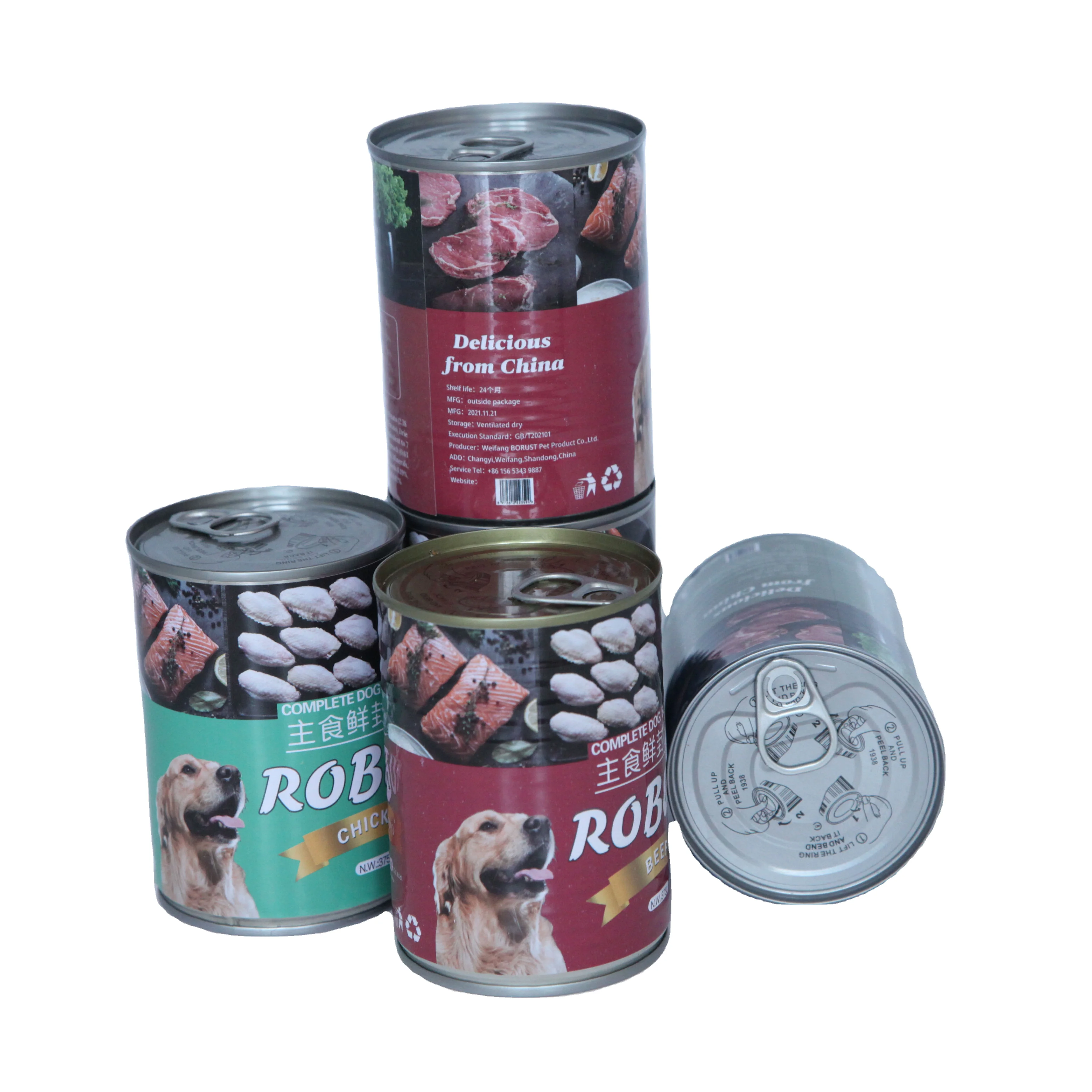 Высококачественный корм для собак в луженой форме широкий выбор корма Премиум-класса с высоким уровнем питания