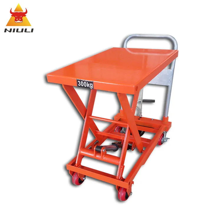 NIULI Portable mobile hydraulic scissor table truck for WP350KG/500KG/800KG and WPD150KG/300KG/350KG/800KG Platform lift truck