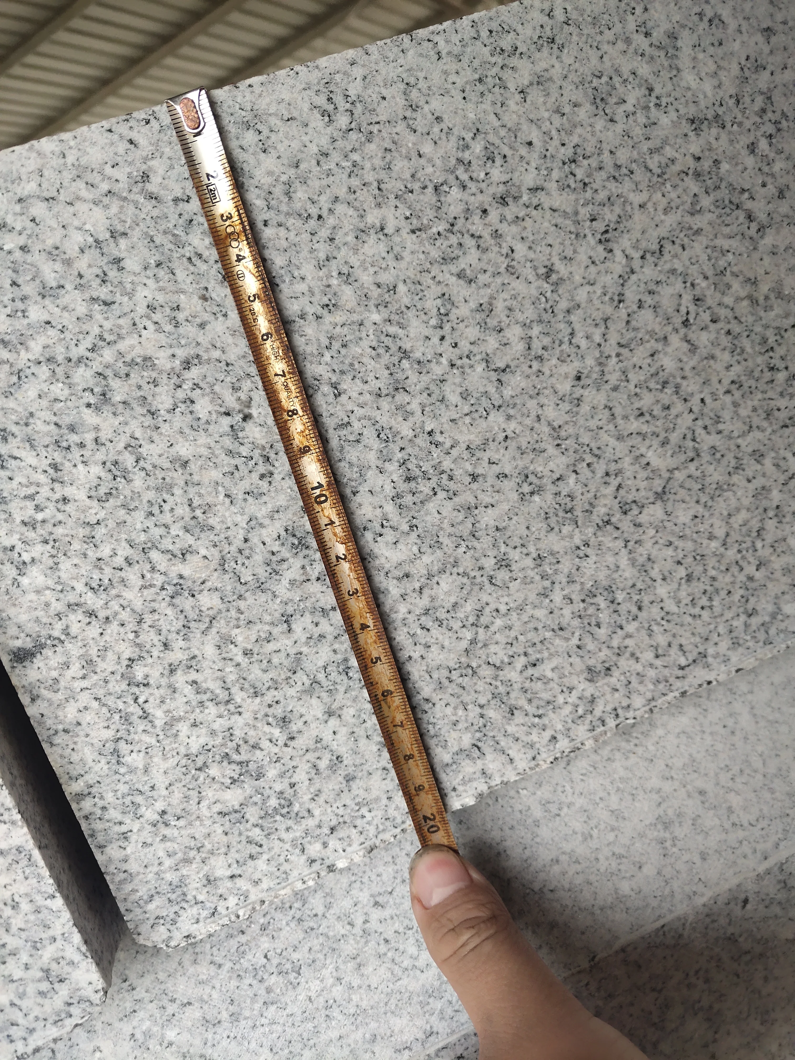 Macheng G603 серая и белая гранитная плитка строительный материал плита готовый блок разрезанный по размеру полосатый камень