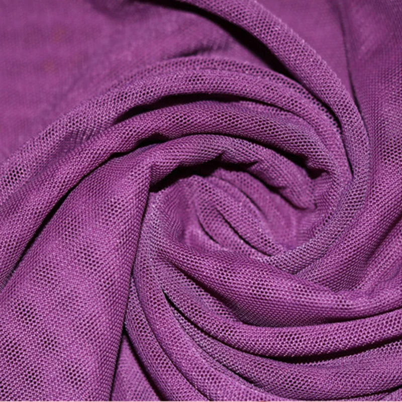 customized colour 80gsm 4 way stretch knit air mesh fabric soft tulle fabric for dancewear and cloth