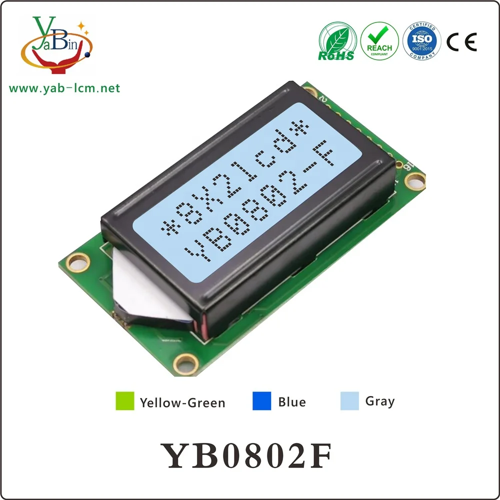 Модуль ЖК-дисплея с низким энергопотреблением 8x2x8 символами и интерфейсом SPI IIC Lcd