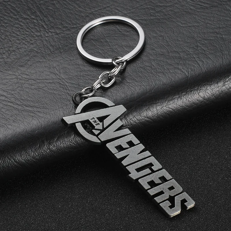 wholesale Hot selling self-defense keychain Marvel Thanos  fist keychain Avengers car pendant metal keychain