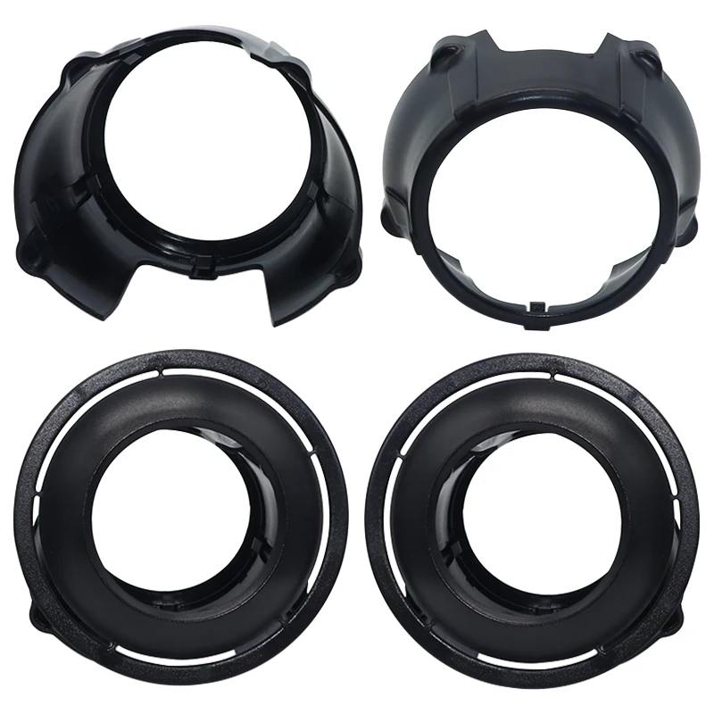 For Car Bus Truck Led HID Projector Bifocal Lens Headlight Shroud Angle Eyes With DRL Turning Light Halo Ring Cover Accessories