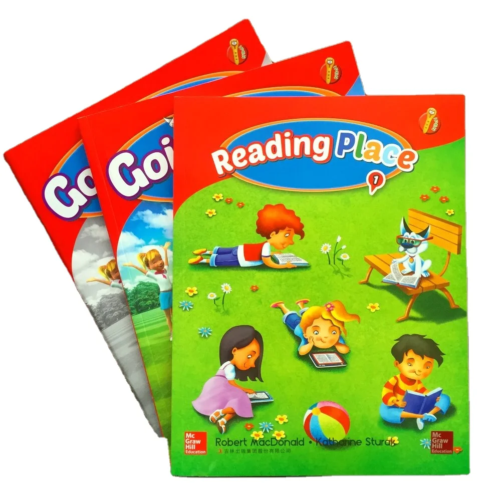 High Quality Custom Hardcover Book Children Color Print English French Educational Learning Paper Paperboard Printing