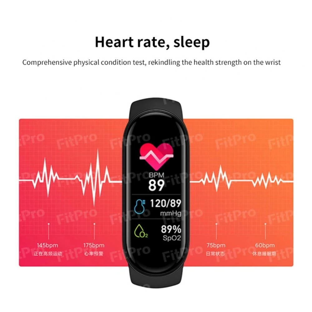 Smart Band M7 Smartband Bracelet Wristband Fitness Tracker Blood Pressure Heart Rate BP Monitor Waterproof Smart Watch M6