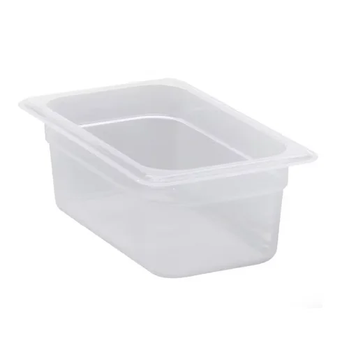 CAMBRO 44PP190 Durable Polypropylene Translucent Food Pans Plastic Gastronorm Food Pans 10CM Depth GN Pan 1/4