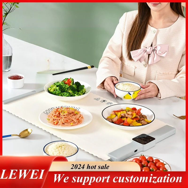 Flexible Food Warmer Hot Plate Placemat Electric Server Warming Tray with Adjustable Temperature Control Electric Heating Tray