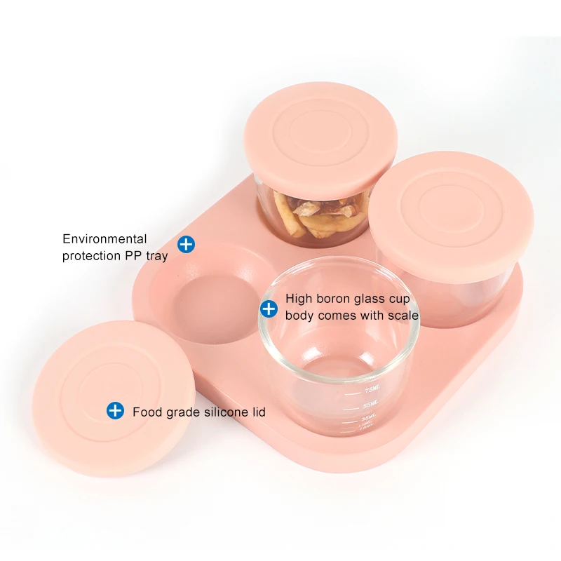 Eco-Friendly Glasses Air Tight Kitchen Grain Rice Box Glass Storage and Container Set for Food With Silicone Lid