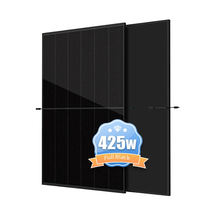 All black solar panels stock in europe DE09R.05 trina solar panels for home system use