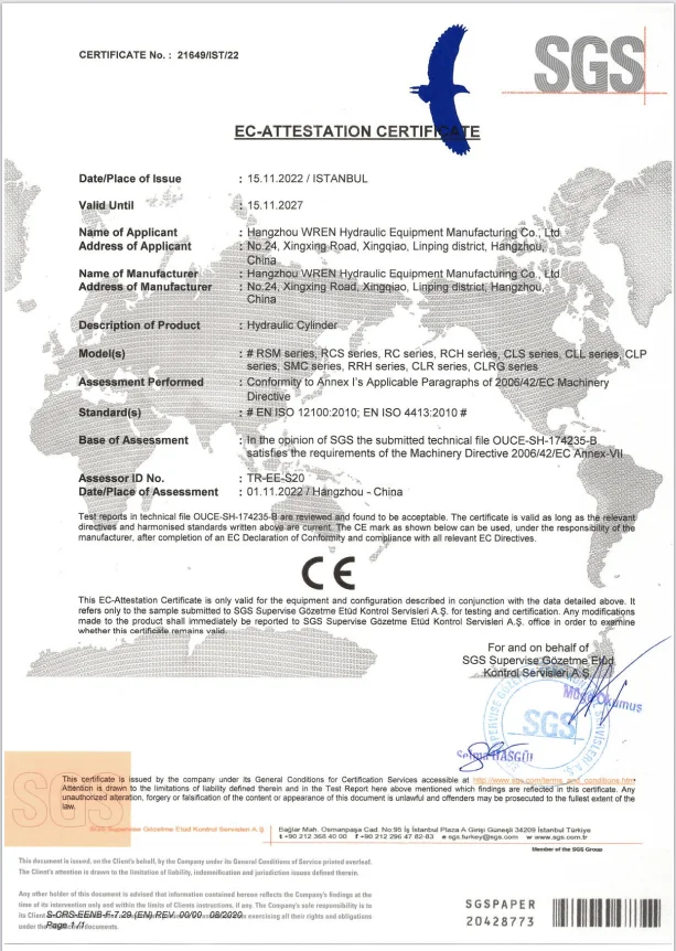 RSM Series Good Quality Hydraulic Cylinders Suppliers Jack 30 Ton Hydraulic Cylinder for Industrial