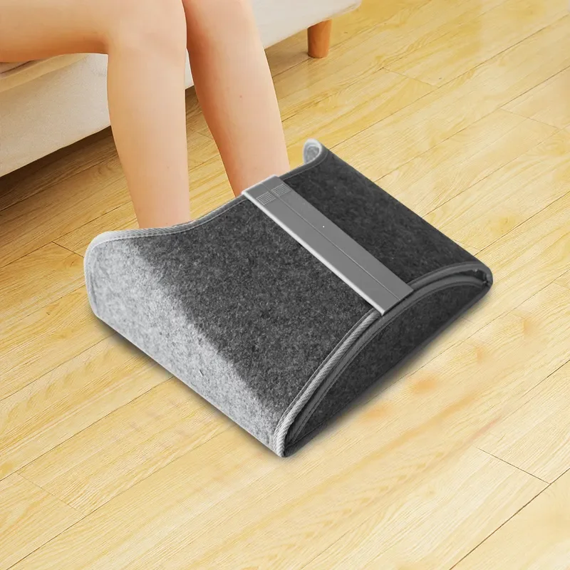 Heated Foot Warmer Rest for Under Desk at Work & Feet Warmer Feet Stand Office Chair & Home Gaming Desk Footstool, Pain Relief