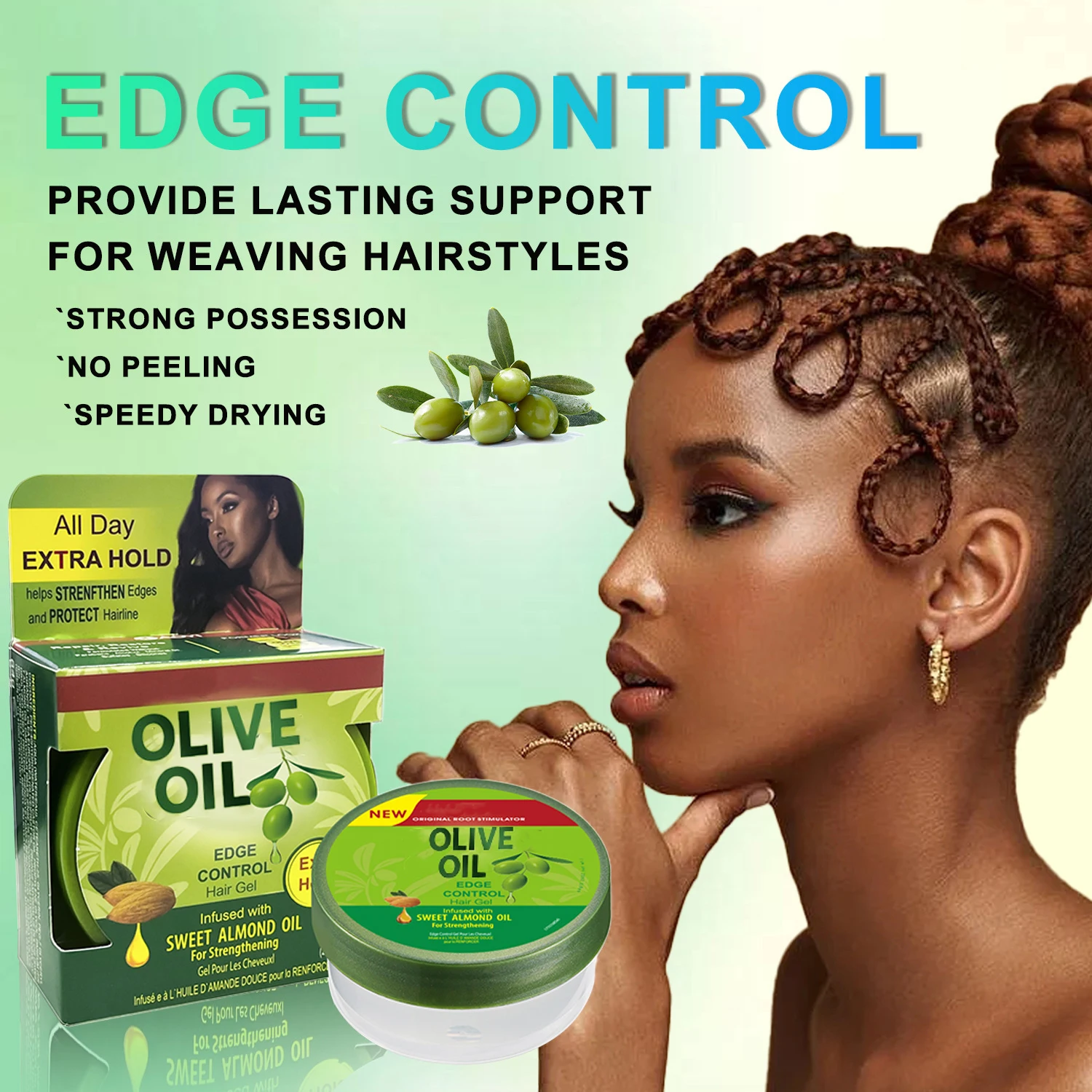 Natural Men Nitro Canada 360 Style Waves Control Pomades Moisturizing Gel Hair Styling Wax