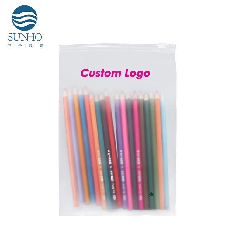 Wholesale Directly Clothing Zipper Bag Frosted Plastic Socks Clothing Storage Bag Underwear Ziplock Pouch Clothing Bags