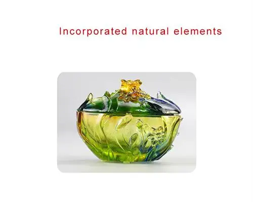 Customized Simple Design Crystal Glass Jewelry Box Crystal Candy Jar For Home  Decoration