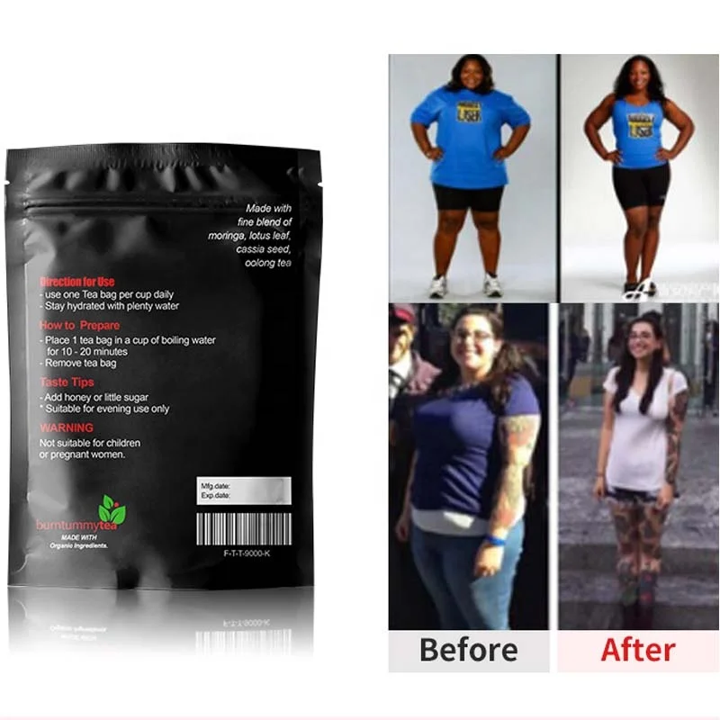 Slimming tea pert de poid detox green slim belly diet teabag the minceur weight loss tea Flat slim tummy tea