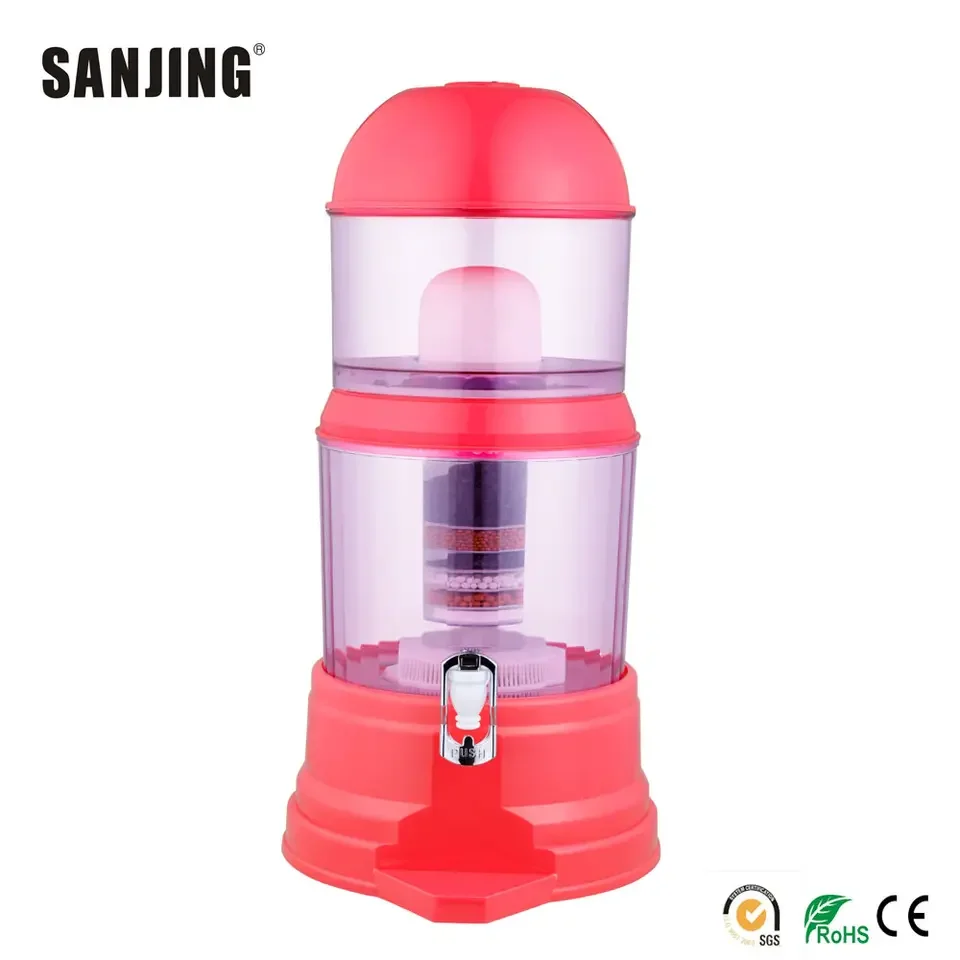 Household Directly Water Drinking Purifier 14L 16L Counter Top Mineral Water Filter Pot