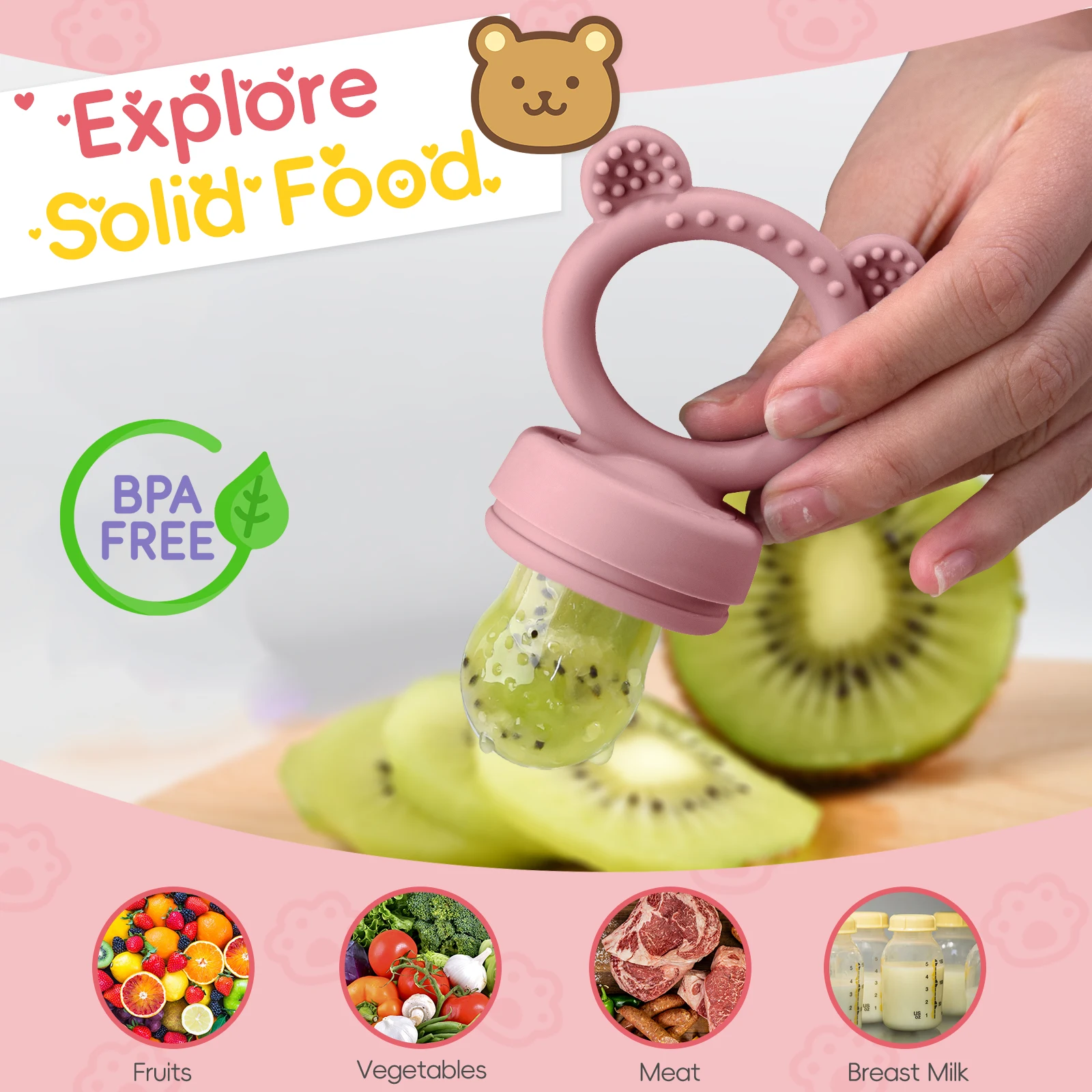 New Feeding Set Newborn Breast Milk ice Cube  tray Baby Food Freezer Tray For Fruit Purees