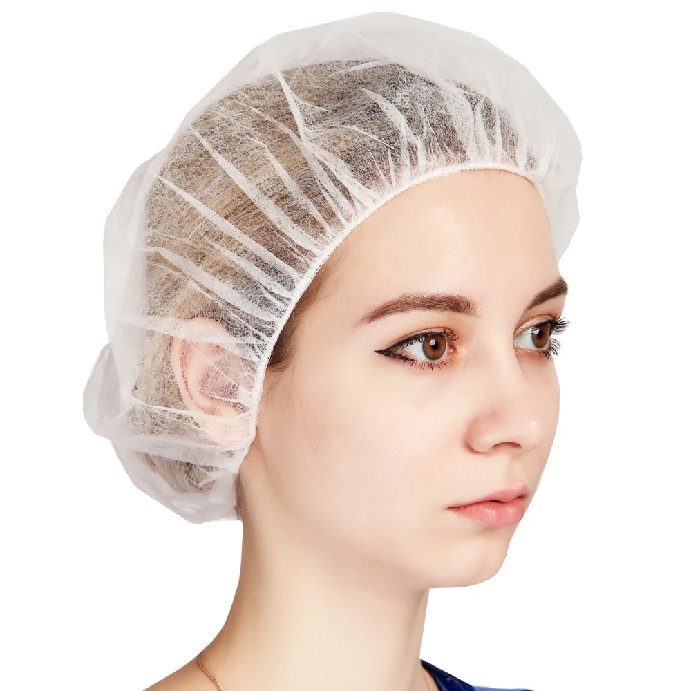 Hubei factory MEDLINK cheap on sale bouffant cap disposable surgical caps